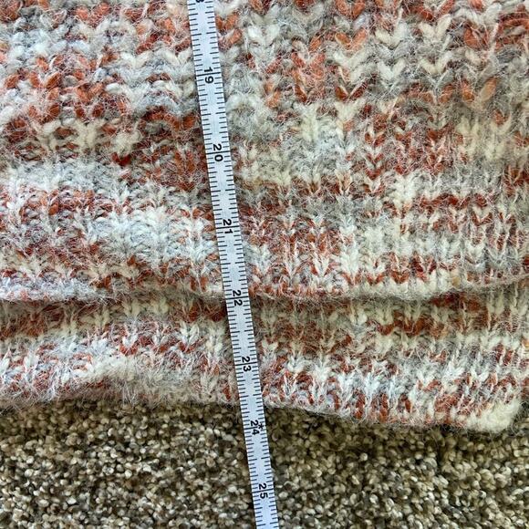 RD style eyelash fringe chunky knit sweater long sleeve marled medium - Picture 6 of 8